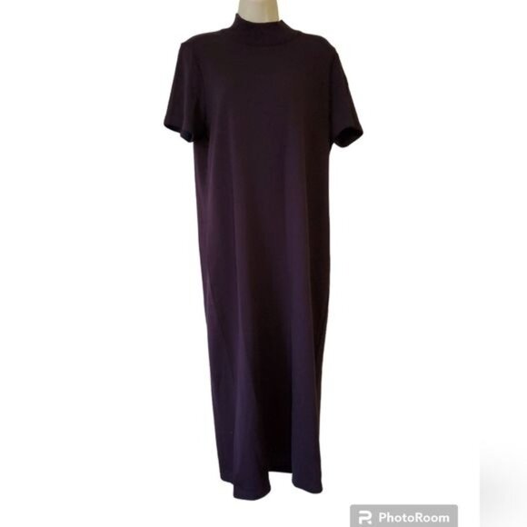 Vintage Miss Dorby Maxi Sweater Dress Jacket Dark Purple Woman's WOMEN'S LARGE - Picture 4 of 14
